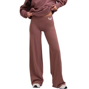 Women's <b>Brown</b> Lightweight Knitted High Rise Stretch Seamless Yoga Leggings Comfortable Fitness Activewear Gymwear - Product Image 1