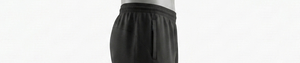 Shorts pour hommes noirs à taille élastique avec poches, coupe classique, toutes saisons, couleur unie, vêtements de sport - Product Image 6