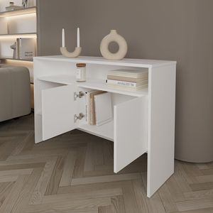 A metà del soggiorno consolle da tavolo colore bianco - Product Image 5