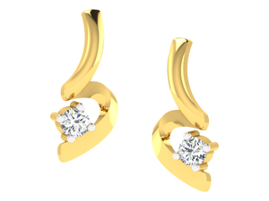 Custom 14k Gold Lab Grown VVS1 Diamond <b>Stud</b> <b>Earrings</b> Manufacturer Minimalist Solitaire <b>Fine</b> Jewelry For Women Wholesale Pair New - Product Image 1