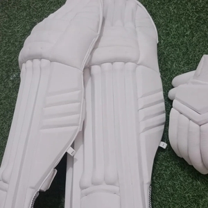 Large Size Premium <b>Cricket</b> Batting Pad Clads Durable PU Cover Double-Stitched Ambidextrous 13-16mm Thickness <b>Equipment</b> - Product Image 2
