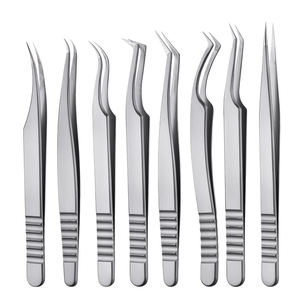 High Precision Stainless Steel Different <b>Lash</b> Tweezers Professional Eyelash Tweezers Beauty SPA Salons By Dentavex Corporation - Product Image 1
