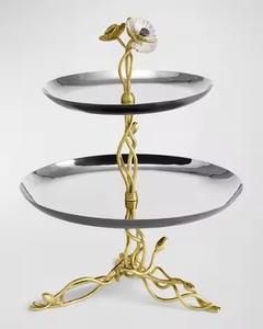 Présentoir à confiseries de luxe en métal, support à chocolats multi-niveaux pour comptoir de desserts de mariage et banquets - Product Image 5