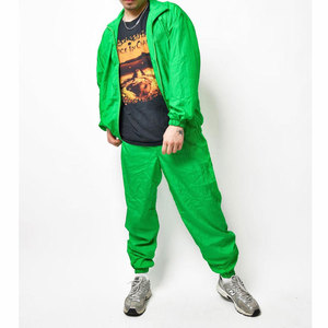 Custom Hooded Waterproof Casual Solid Windbreaker Tracksuit Stacked <b>Pants</b> Jackets Zip Soft Shell Polyester Two Piece Wind Break - Product Image 1
