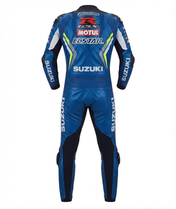 Combinaison de moto Zuzuki Premium en cuir MotoCP Racing 1 pièce, équipement de conduite avec bosse niveau 2 CE, sur mesure - Product Image 2
