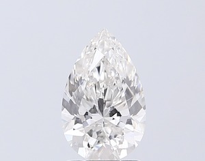 Diamant de laboratoire de 1,53 carat, taille poire exquise, F VVS2, excellente finition, ultra-brillant, écologique, pierre centrale synthétique lâche - Product Image 2