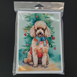 Lunatique A7 Taille 5x7 Cartes Vierge Paquet de 8 Cartes de Voeux de Noël avec Enveloppes avec Design Caniche - Product Image 3