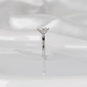 แหวนเพชรเม็ดเดี่ยวทรงมาร์คีส์ 3 กะรัต สร้างในห้องปฏิบัติการ หรูหรา ได้รับการรับรองจาก IGI สี E ทองคำขาว 14K แหวนหมั้น ของขวัญสำหรับเธอ - Product Image 6