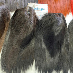 Meilleure vente en gros d'extensions de perruques de cheveux humains lisses en os fermeture à lacet transparente cheveux bruts vietnamiens couleur personnalisée SDD - Product Image 1