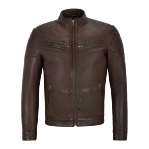 Custom 100% Genuine Nappa Leather <b>Men</b>’s <b>Jacket</b> Biker Motorcycle Style Premium Hardware YKK Zipper Private Label Bulk Wholesale - Product Image 6