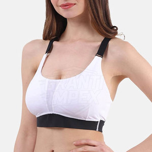 Soutien-gorge de sport pour femme respirant avec logo frontal, taille personnalisée - Ajustement confortable pour la gym, design personnalisable, disponible en stock - Product Image 4