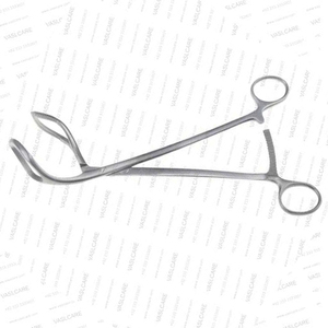 Juego de Pinzas Elevadoras Uterinas Somer de 5 Piezas, 9 Pulgadas, Mordazas Curvas Dentadas, Acero Inoxidable, Instrumentos Quirúrgicos de Ginecología Vaslcare - Product Image 4