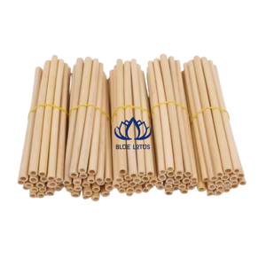 แปรงทำความสะอาดหลอดดูดน้ำจากไม้ไผ่ธรรมชาติ คุณภาพสูง ยี่ห้อบลูโลตัส ฟาร์ม  ขอบเรียบ สะอาด ใช้ซ้ำได้ เป็นมิตรกับสิ่งแวดล้อม ดีไซน์คลาสสิก - Product Image 1
