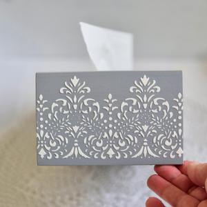 Caja de pañuelos de madera con estampado nórdico para un estilo de hogar minimalista, caja de pañuelos facial al por mayor - Product Image 4