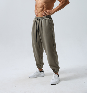 Wholesale Streetwear Casual Sport <b>Jogging</b> Cotton Solid Color Side Pocket Trousers Custom Logo Men <b>Cargo</b> Joggers <b>Pants</b> - Product Image 4