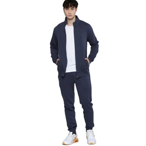 Gran oferta, chándal ajustado con cremallera para correr, chándal negro liso de algodón para hombre, chándal para hombre, chándal barato para correr para hombre - Product Image 2