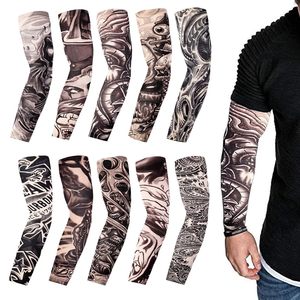 Manchons de bras colorés avec motifs de tatouages, pour hommes et femmes, protection UV professionnelle, respirants, pour le basketball - Product Image 5