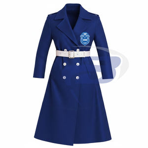 Manteau en laine de haute qualité pour femmes Zeta Phi Beta ZPB Sorority, trench-coat long avec ceinture ZPB Sorority - Product Image 1