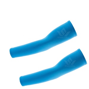 Manchons de cyclisme unisexes bleus anti-UV respirants en polyester à compression pour la protection sportive en extérieur - Product Image 2