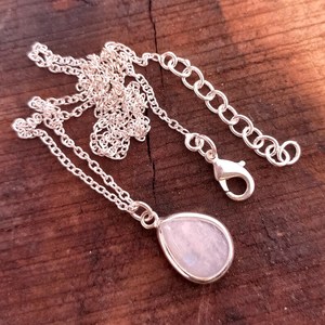 Rainbow Moonstone Pendant 925 Sterling Silver <b>Drop</b> Pendant Gemstone Necklace Jewelry For Women Gift Wholesale - Product Image 2