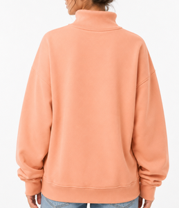 Sudadera de Felpa con Cuello Alto para Mujer, Talla Grande, Logotipo Personalizado, Algodón Suave, Corte Holgado, para Invierno y Uso Diario - Product Image 2