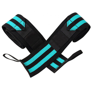 Sangles de soutien réglables pour poignets, noir et jaune, fermeture antidérapante à boucle auto-agrippante pour la musculation, l'entraînement de force, la sécurité en fitness - Product Image 2
