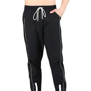 Pantalon de survêtement évasé décontracté pour homme en toile légère, respirante et écologique, avec impression graphique personnalisée effet délavé à l'acide léger, vente en gros - Product Image 1
