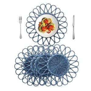 Charger Plates Wedding Rattan Flower Design Customer Favorite Vintage Vibes Wedding Table Setting - Product Image 1