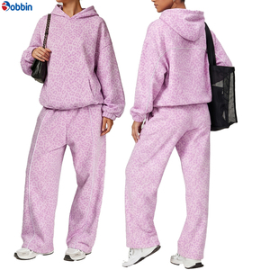 Nuevo Conjunto Deportivo Personalizado para Mujer con Estampado de Leopardo + Sudadera con Capucha y Pantalones Casuales de Talla Grande, Corte Holgado, para Otoño - Product Image 5