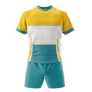 Uniforme de Rugby de Alta Calidad, Personalizado, Unisex, Manga Corta, Colores Personalizables, Secado Rápido, Transpirable, Venta al Por Mayor para Adultos - Product Image 3