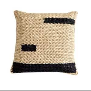 Boho Vintage Black <b>Square</b> Raffia Cushion Cover With Fringes Boho <b>Pillow</b> Cover For Outdoor & Indoor Decor At Cheap Price - Product Image 5