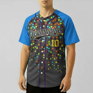 Tenues d'équipe de club en gros, maillots de baseball 100 % polyester pas chers, sur mesure, vêtements de sport respirants, pantalon unisexe, haut rayé ou uni - Product Image 1