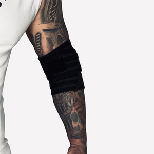 Bandes de compression pour coudes de musculation à haute résistance, personnalisables avec logo, pour entraînement en salle de sport et développé couché - Product Image 3