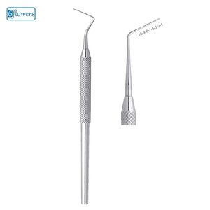เครื่องมือสำรวจช่องปาก Dental Explorer 10-9-8-7-5-3-2-1 ทำจากสแตนเลสสตีล คลาส I ได้รับการรับรองมาตรฐาน CE สำหรับการทำความสะอาดและอุดฟัน - Product Image 1