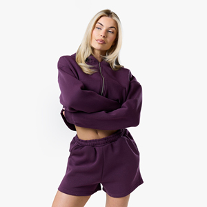 Wholesale <b>High</b> Quality Summer Women's Solid Sleeveless Strapless Polyester/Cotton 2 Piece Short Sets Knit Crop Shirt Shorts - Product Image 3