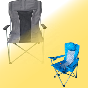 Chaise pliable moderne en acier inoxydable pour l'extérieur Mobilier de camping en métal durable pour jardins et parcs - Product Image 3