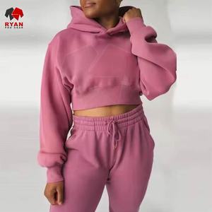 Ryan Pro Gear – Nouveaux sweats à capuche pour femmes, crop top respirant et élégant, couleur personnalisée, grandes tailles, services OEM et ODM - Product Image 2