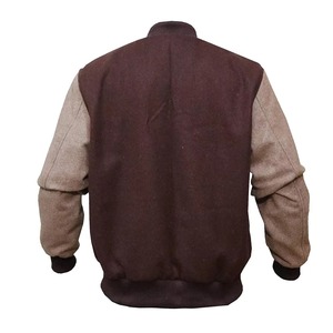 Men Varsity <b>Jacket</b> Custom Embroidered College Letterman Coat Premium Wool <b>Leather</b> OEM ODM Manufacturing Service - Product Image 3
