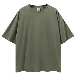 Camiseta Casual de Hombre, Cuello Redondo, Manga Corta, Corte Regular, Tejido de Punto, 100% Algodón, Color Sólido, Logotipo Frontal, Secado Rápido y Transpirable - Product Image 4
