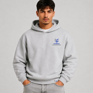 New Fashion <b>Men</b> Autumn Winter <b>Hoodies</b> Street Long Sleeve Regular Fit Solid Color Casual Fleece Tops <b>White</b> Thermal 100% Cotton - Product Image 1