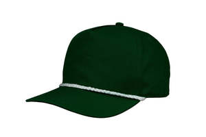 High Quality Structured Rope <b>Cap</b> Custom Logo Golf <b>Baseball</b> Hat 5 Panel Retro 100% Cotton Adjustable Unisex All Season Bulk - Product Image 2