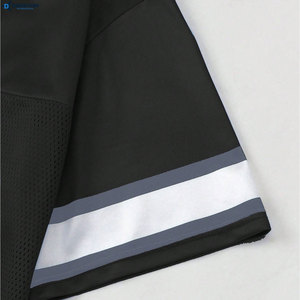 Maillot de football noir en mesh pour homme Daizen Star International, numéro 23, avec application en twill, col rond, manches courtes - Product Image 4