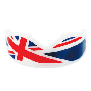 Protège-dents moderne en silicone avec motif Union Jack, équipement de sport protecteur moulable pour la boxe, léger, unisexe, pour adultes - Product Image 2