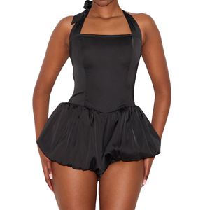 Mono Midi sin Tirantes para Mujer, Traje de una Pieza, Moda de Verano, Tejido Transpirable y Suave, Ajuste Regular, Atuendo Informal - Product Image 4