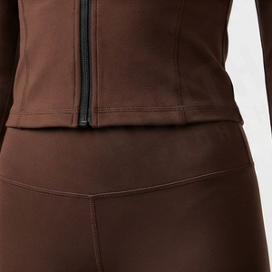 Ensemble de survêtement pour femme, sweat à capuche élégant avec fermeture éclair intégrale, manches longues, mode hiver, exercice, yoga, tenue de sport, fitness - Product Image 5