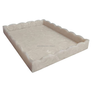 Decorative Epoxy Resin Tray with Handles Wood and Resin for Home and Restaurant Use for Food By Fashion Craft India - Product Image 4