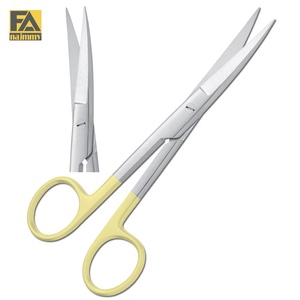 Tijeras Quirúrgicas de Último Diseño, Afiladas y Curvadas, de Acero Inoxidable, Instrumento de Cirugía General Clase I con Certificación CE, Manuales - Product Image 1