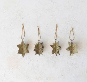 เครื่องประดับคริสต์มาสรูปพระจันทร์เหล็กสีทอง งานฝีมือคลาสสิก - Product Image 2