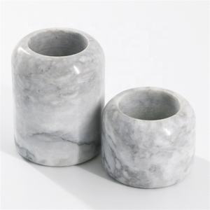 Candelabro de mármol de cristal sólido, soporte de vela Personal para casa, Hotel y restaurantes - Product Image 2