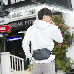 Riñonera cruzada con cinturón ajustable, resistente al agua, para hombre, de neopreno, unisex, para deportes al aire libre. - Product Image 6